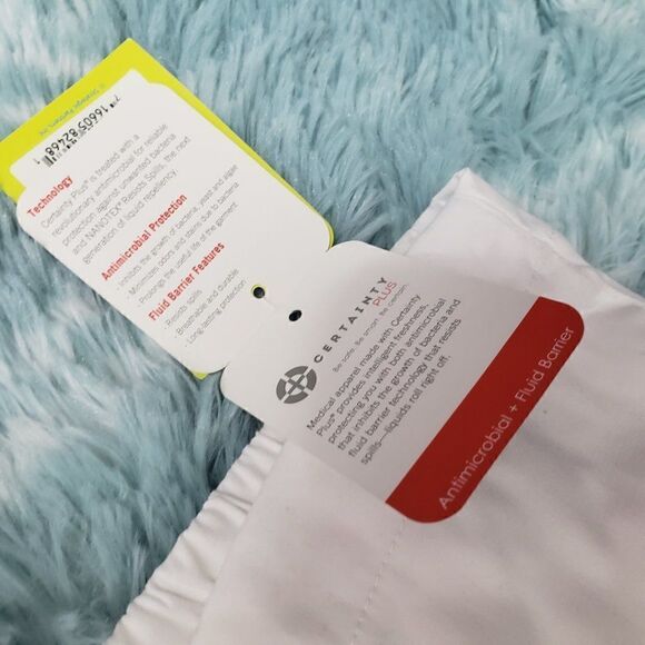 HAPPY CODE White Scrubs Pants Size 5X - Picture 3 of 4